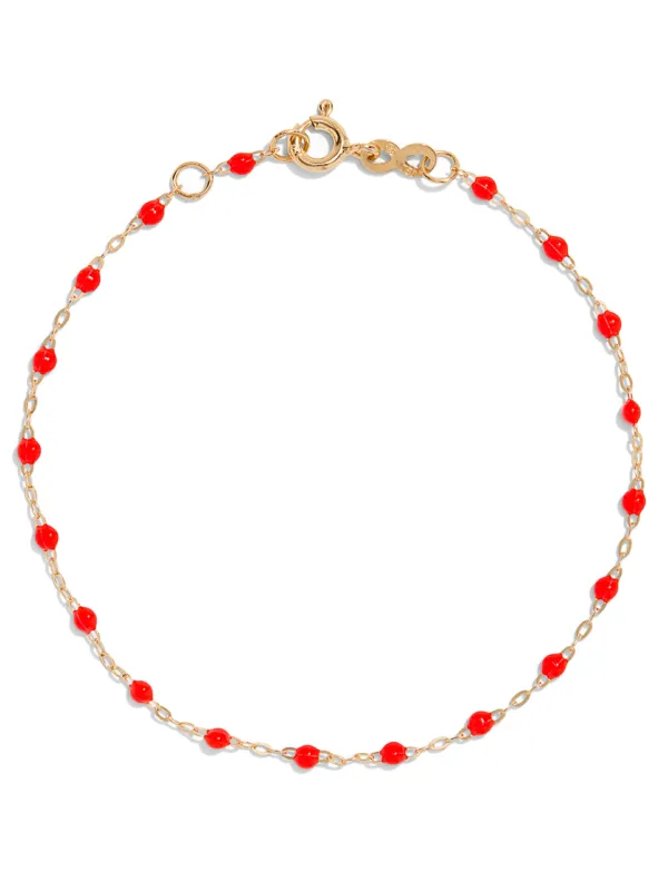 Classic Gigi Coral Resin Yellow Gold Bracelet sold by YLANG23