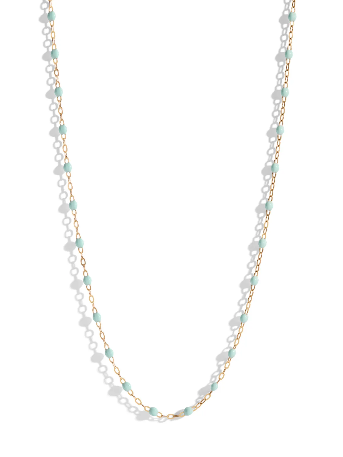 Classic Gigi Jade Resin Yellow Gold Necklace sold by YLANG23
