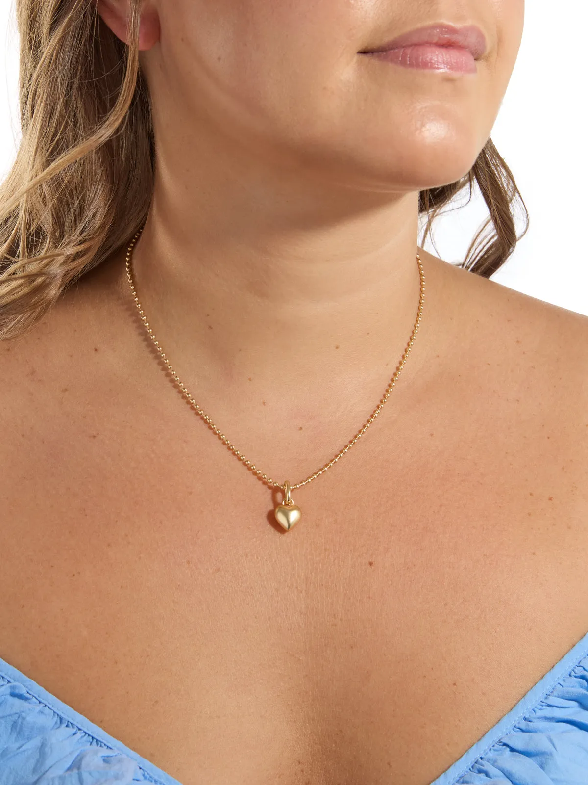 The Itsy Bitsy Puffy Heart Necklace sold by YLANG23 product image thumbnail 2