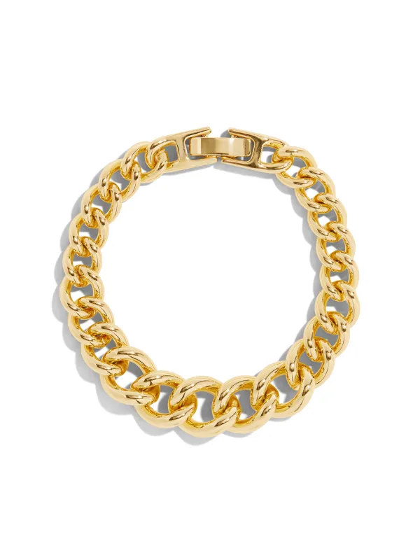 The Graduated Link Gold Bracelet sold by YLANG23
