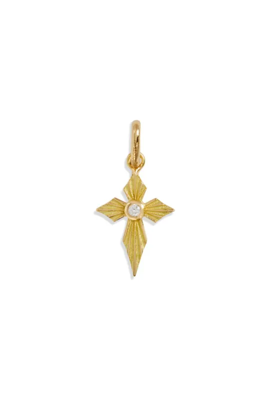 Classic Croix Lumiere Yellow Gold Charm sold by YLANG23