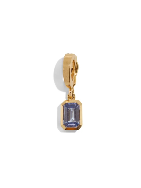 Rich Medium Bezel Sapphire Yellow Gold Charm sold by YLANG23