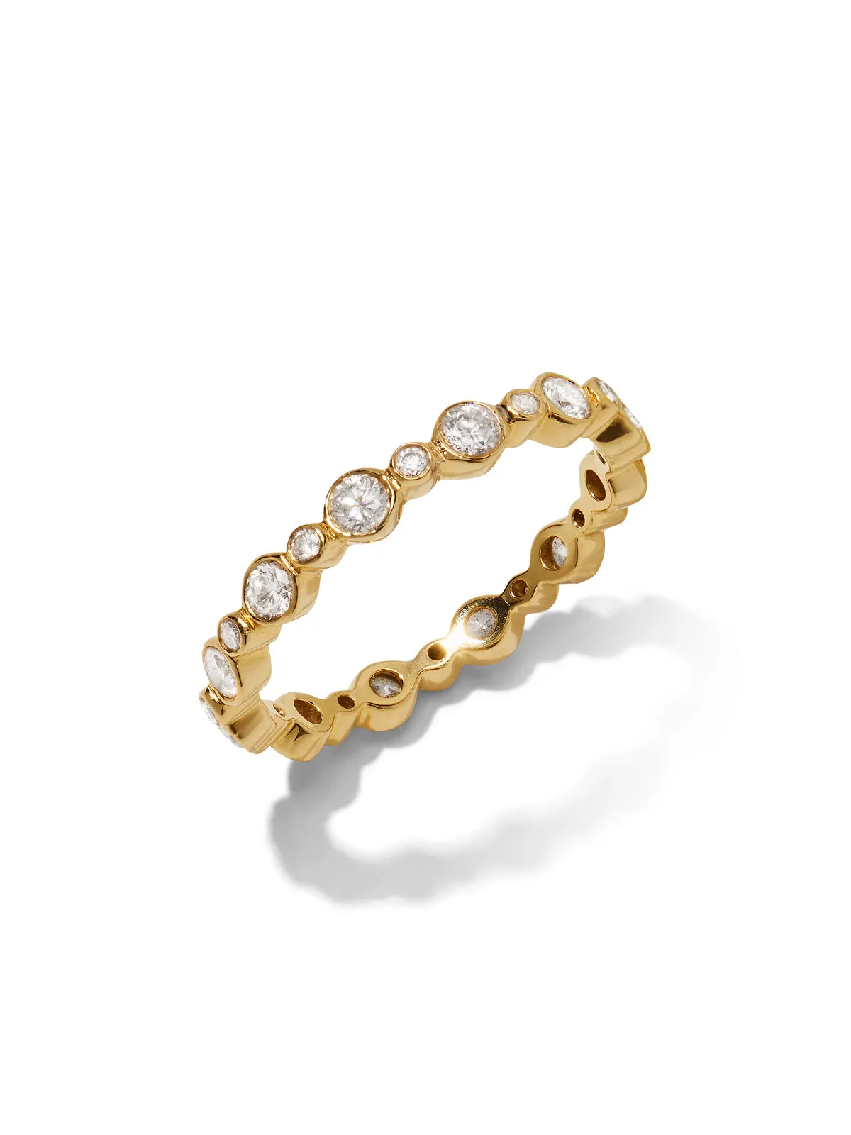Aurelia Diamond Yellow Gold Band sold by YLANG23