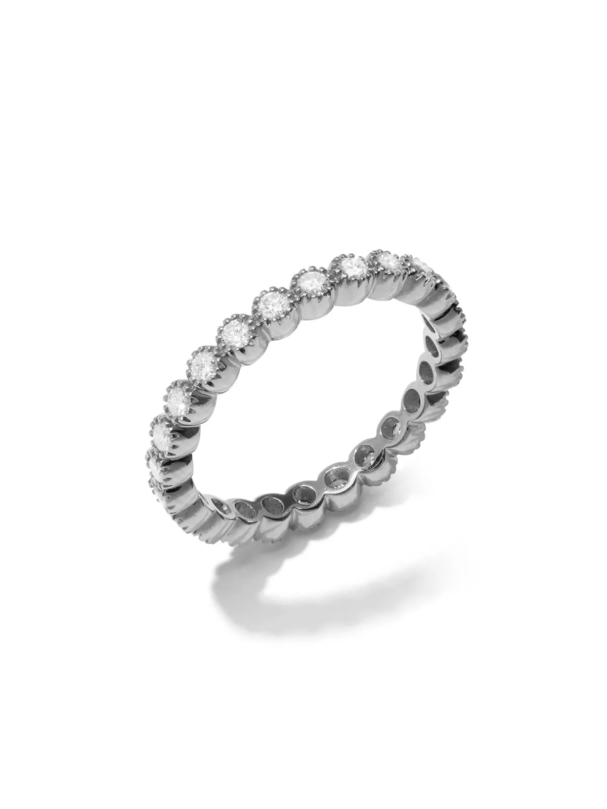 Bezel Diamond White Gold Band sold by YLANG23