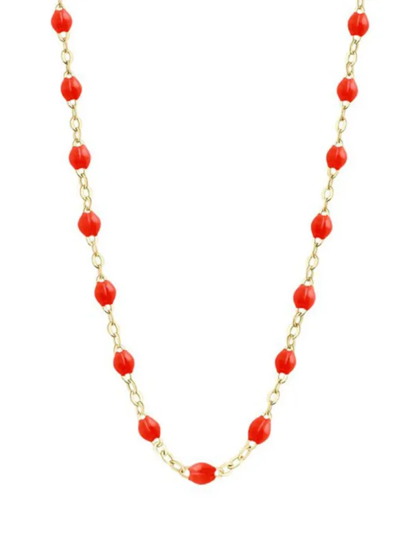 Classic Gigi Coral Yellow Gold Necklace sold by YLANG23
