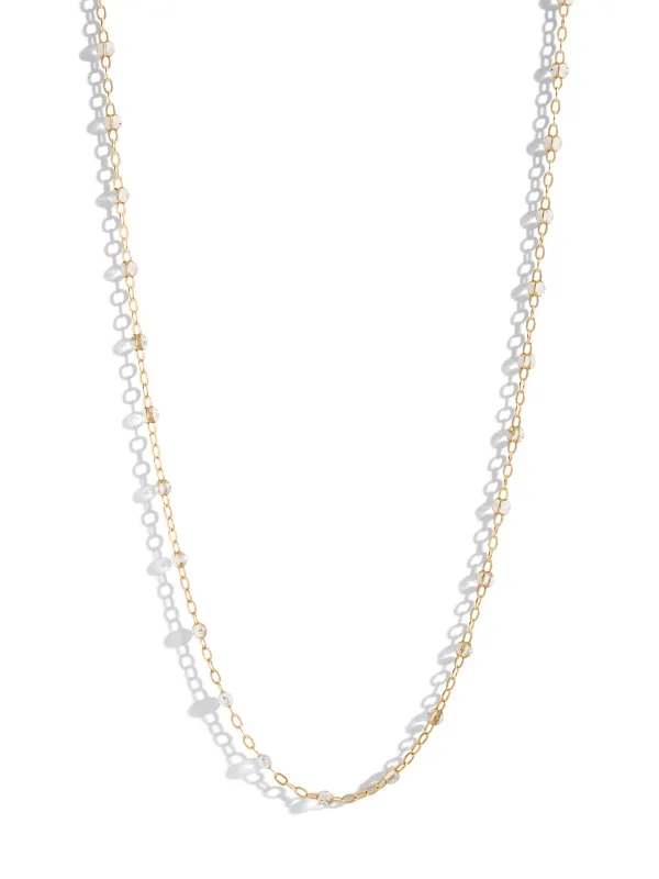 Classic Gigi Sparkle Resin Yellow Gold Necklace sold by YLANG23