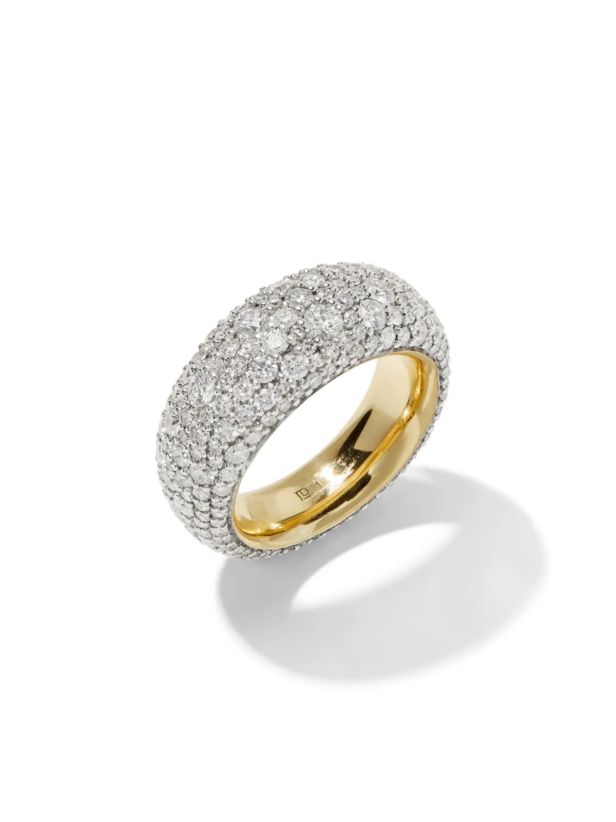 Modern Finish Victorian Set Diamond Bombe Ring sold by YLANG23