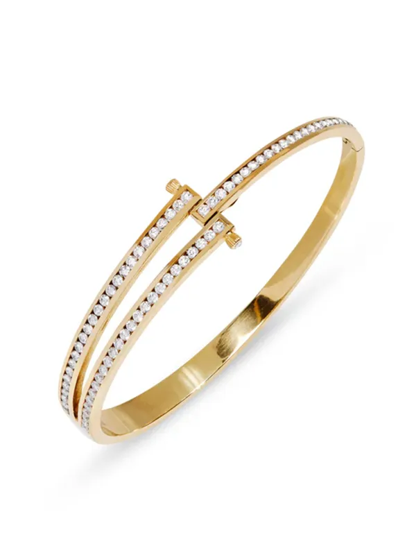 Magna Yellow Gold Bangle Bracelet sold by YLANG23