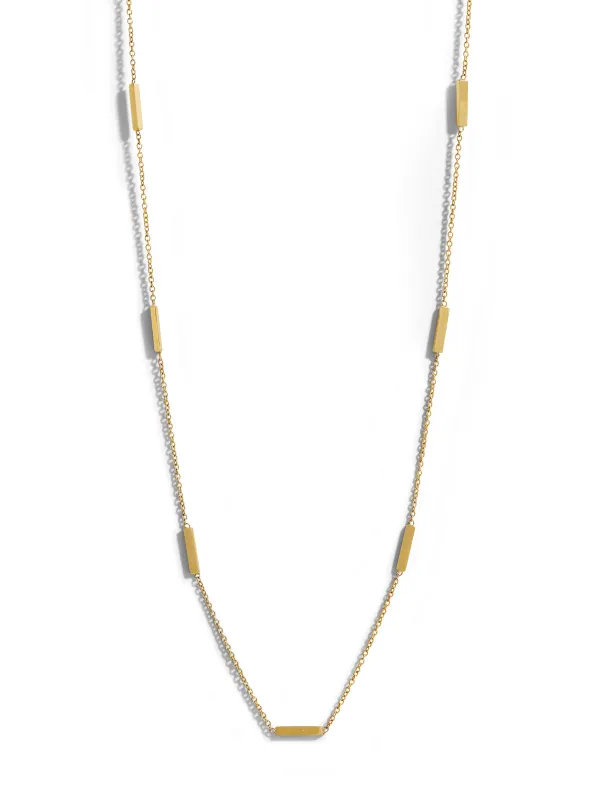 Bar By The Inch Yellow Gold Necklace sold by YLANG23