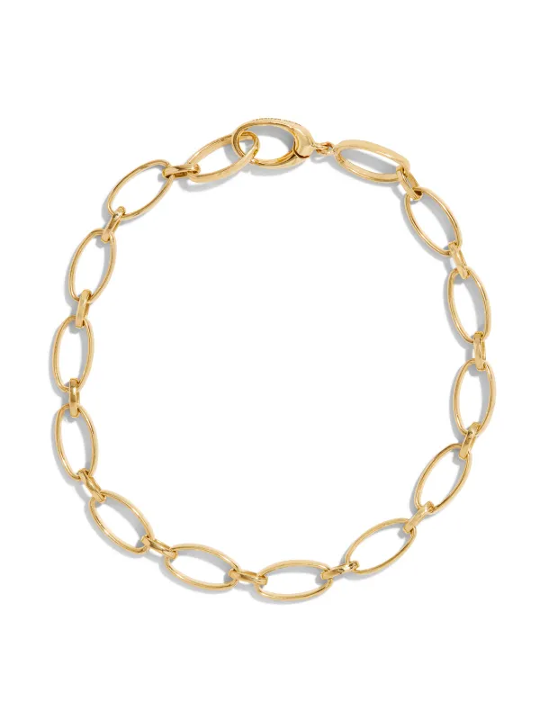 Small & Medium Edith Link Yellow Gold Bracelet sold by YLANG23