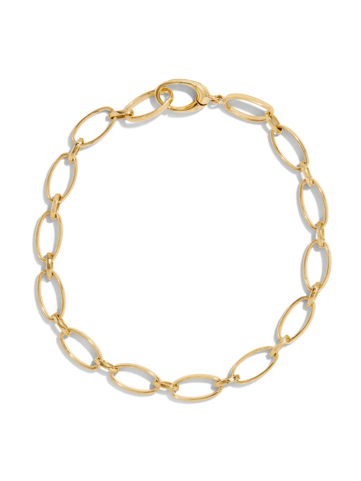 Small & Medium Edith Link Yellow Gold Bracelet sold by YLANG23