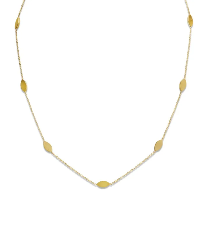 Marquise By-The-Inch Yellow Gold Necklace sold by YLANG23