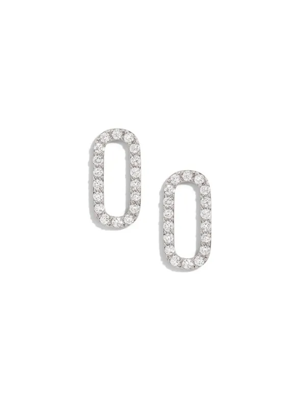 Small Diamond White Gold Earring Add On Links sold by YLANG23