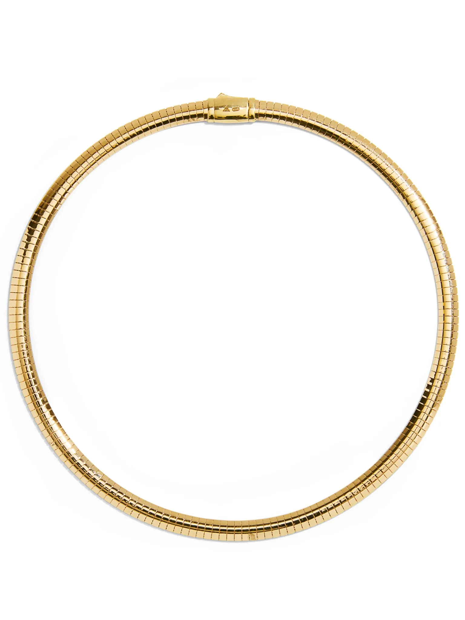 Medium Sleek Collar Yellow Gold Necklace sold by YLANG23