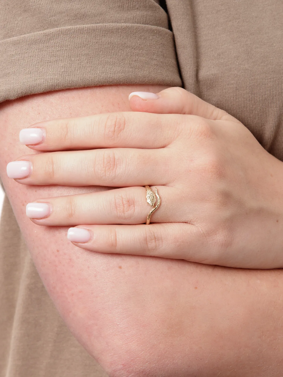 Diamond Eye Cobra Yellow Gold Ring sold by YLANG23 product image thumbnail 2