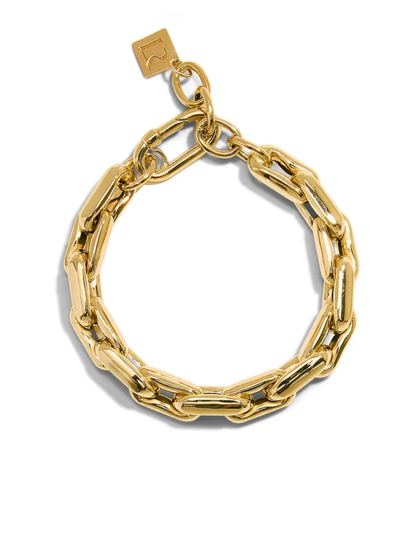 Lauren Small Link Yellow Gold Bracelet sold by YLANG23