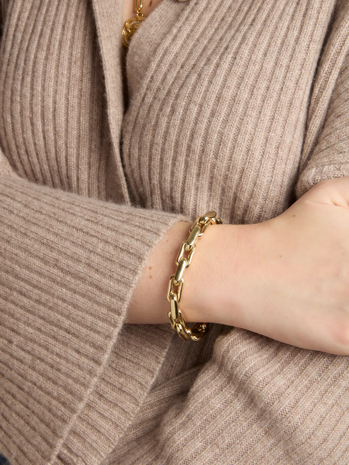 Lauren Small Link Yellow Gold Bracelet sold by YLANG23 product image thumbnail 2