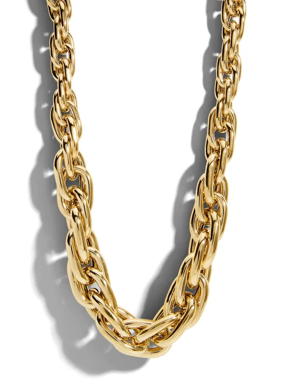 Ephrusi Medium Links Yellow Gold Necklace sold by YLANG23