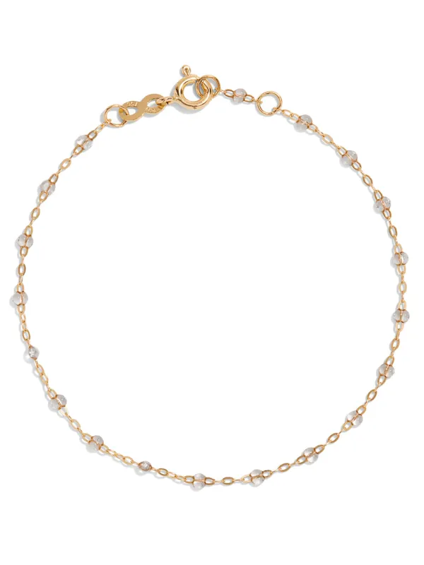 Classic Gigi Sparkle Resin Yellow Gold Bracelet sold by YLANG23