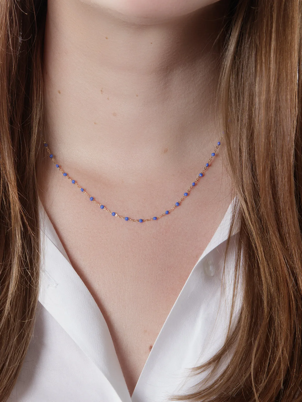 Classic Gigi Bleuet Resin Yellow Gold Necklace sold by YLANG23 product image thumbnail 2