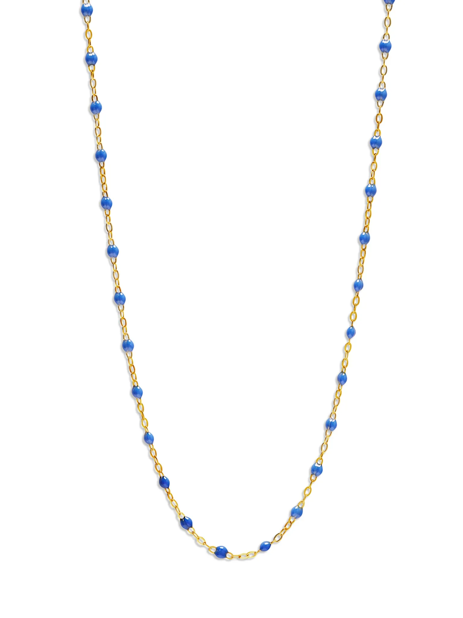 Classic Gigi Bleuet Resin Yellow Gold Necklace sold by YLANG23
