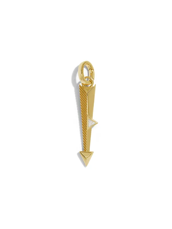 Diamond Arrow Pendant with Oval Pushgate sold by YLANG23