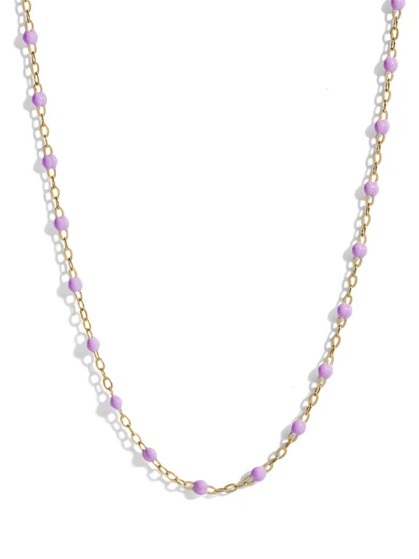 Classic Gigi Lilac Yellow Gold Necklace sold by YLANG23