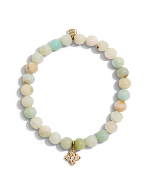 Moroccan Charm on Amazonite Beaded Bracelet sold by YLANG23