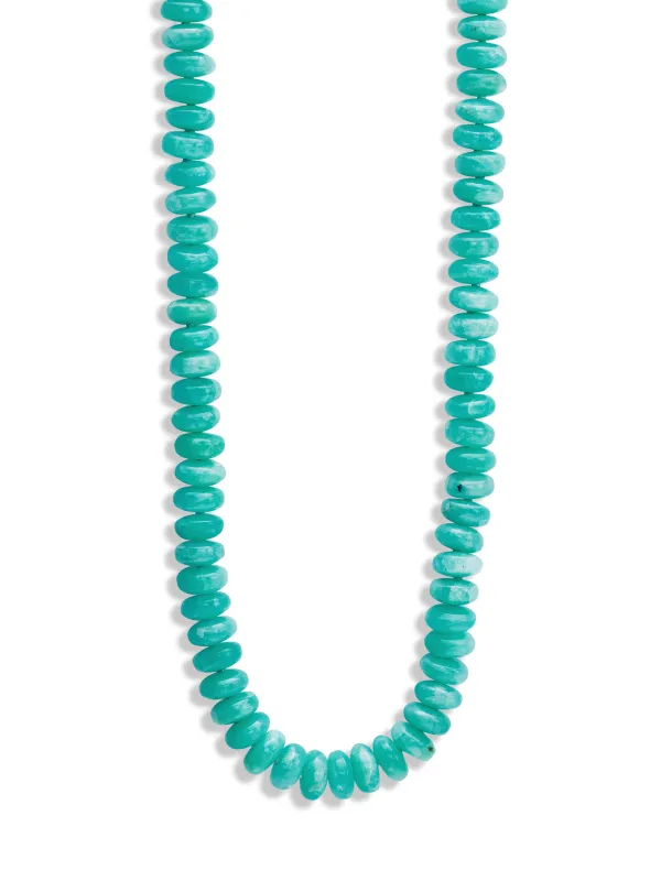 Amazonite Beaded Candy Yellow Gold Necklace sold by YLANG23