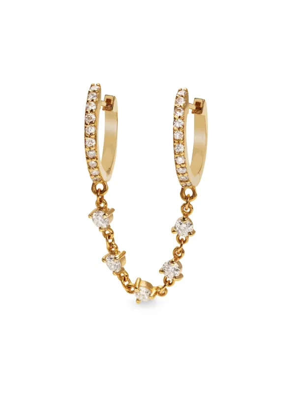 Starstruck Double Yellow Gold Huggies sold by YLANG23