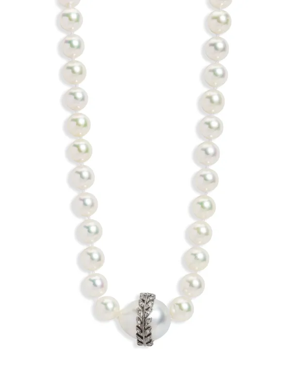 South Sea Pearl With Wheat Overlay On Akoya Pearl Necklace sold by YLANG23