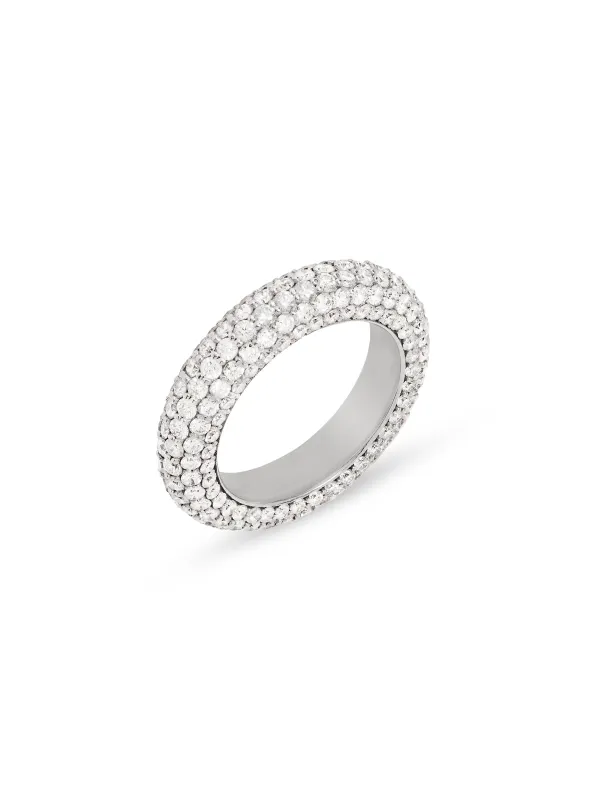 Bombe Pave White Gold Ring sold by YLANG23