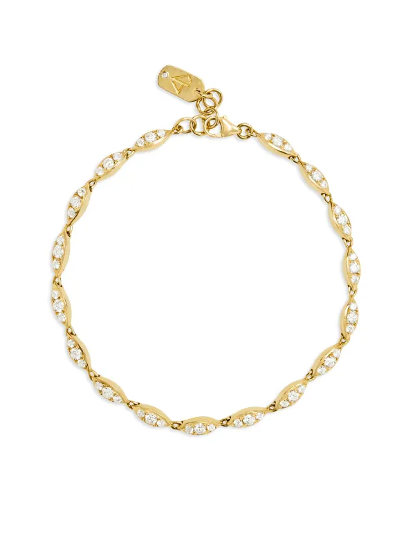 Angel Diamond Yellow Gold Bracelet sold by YLANG23
