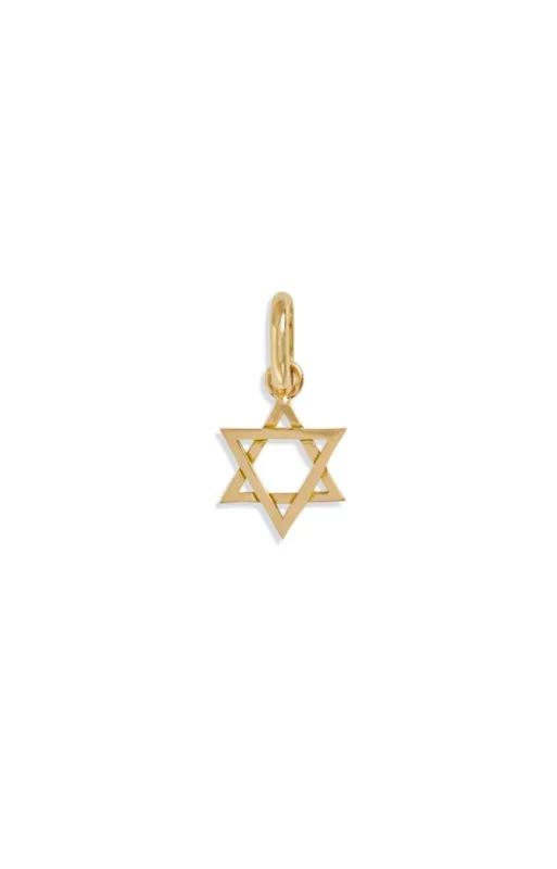 Star of David Yellow Gold Charm sold by YLANG23