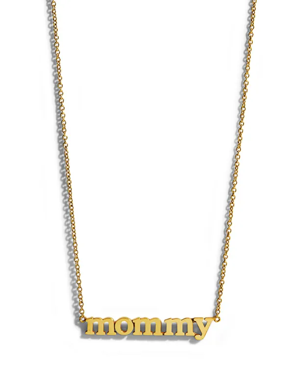 Mommy Yellow Gold Necklace sold by YLANG23