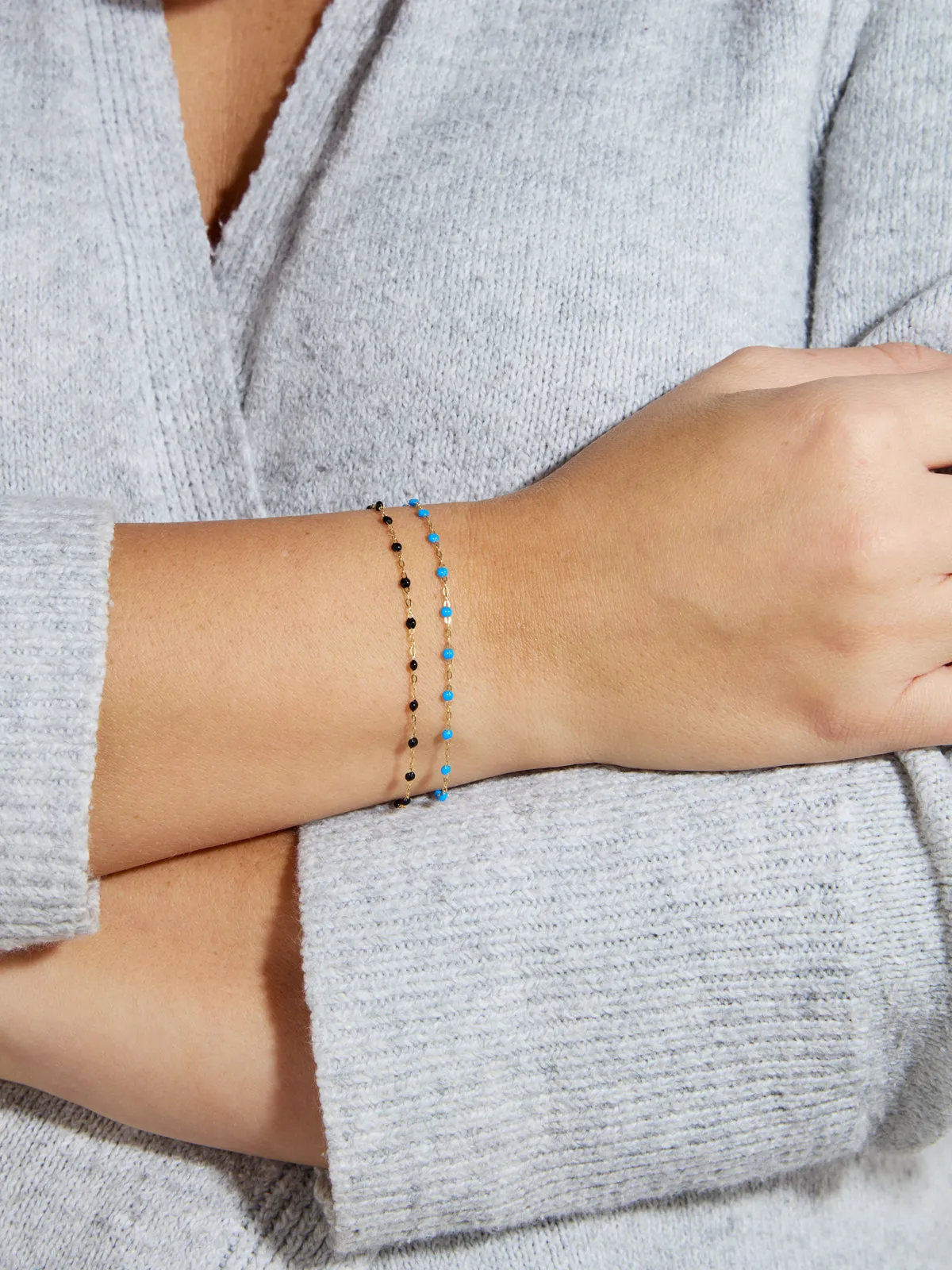 Classic Gigi Black Resin Yellow Gold Bracelet sold by YLANG23 product image thumbnail 2