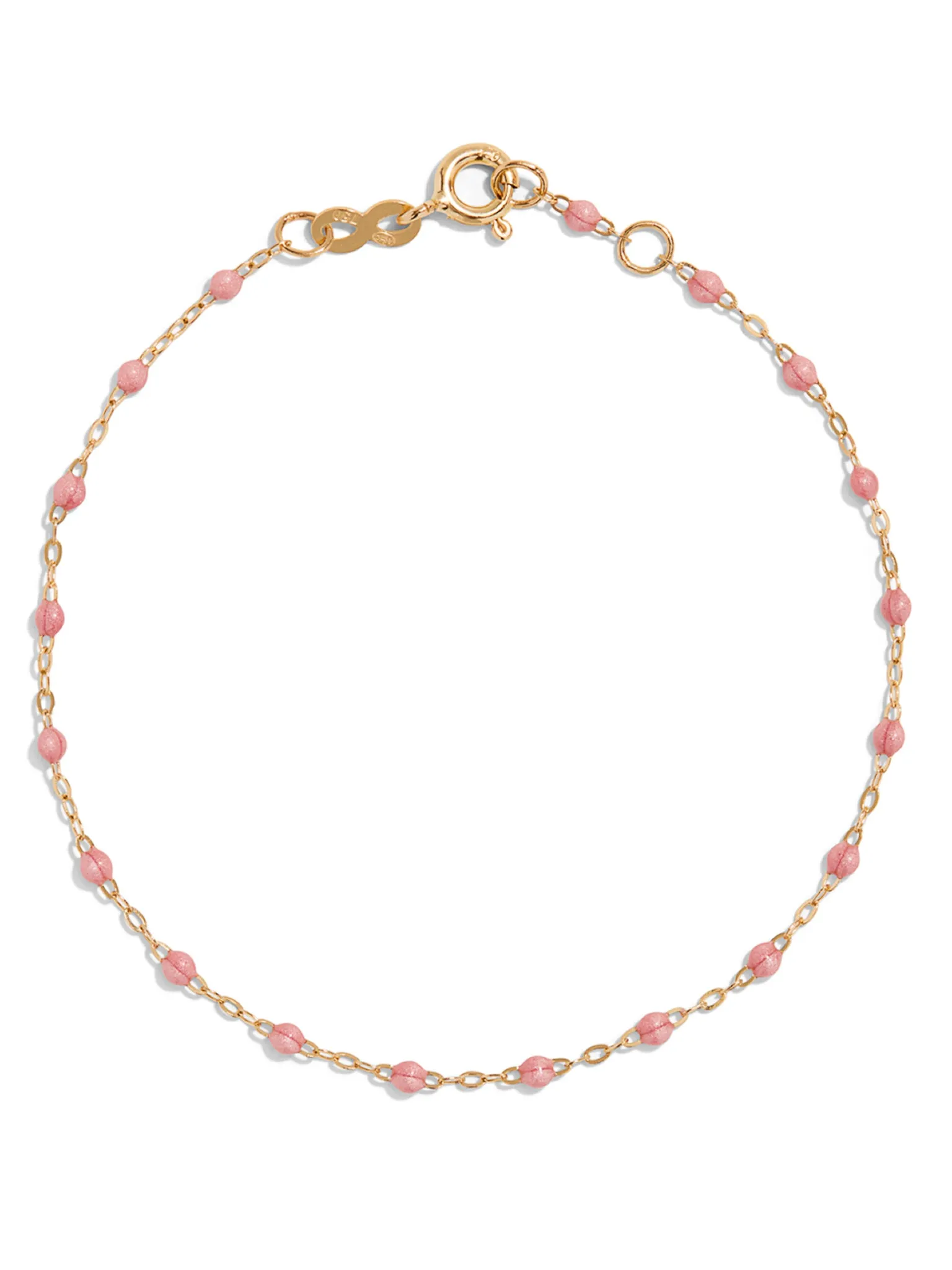 Classic Gigi Blush Resin Yellow Gold Bracelet sold by YLANG23