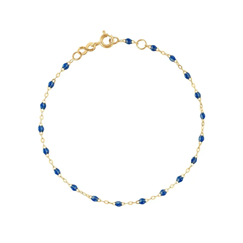 Classic Gigi Sapphire Resin Yellow Gold Bracelet sold by YLANG23