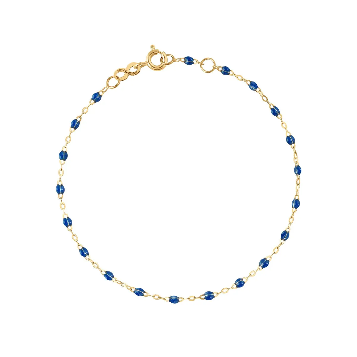 Classic Gigi Sapphire Resin Yellow Gold Bracelet sold by YLANG23