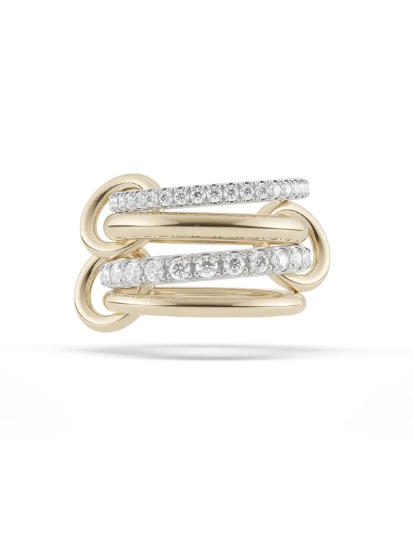 Halley Yellow & White Gold and Diamond Ring made by YLANG23