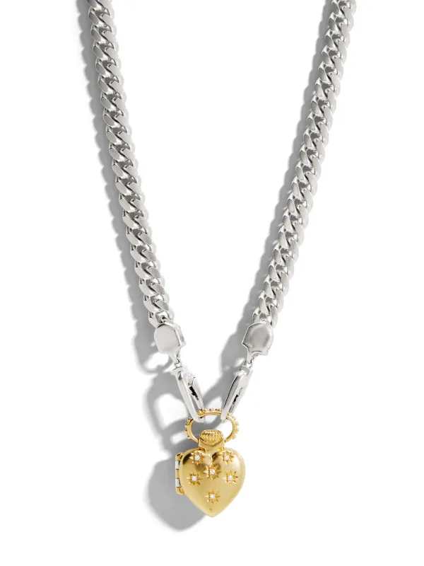 The Universe Vault on The Silver Curb Chain made by YLANG23