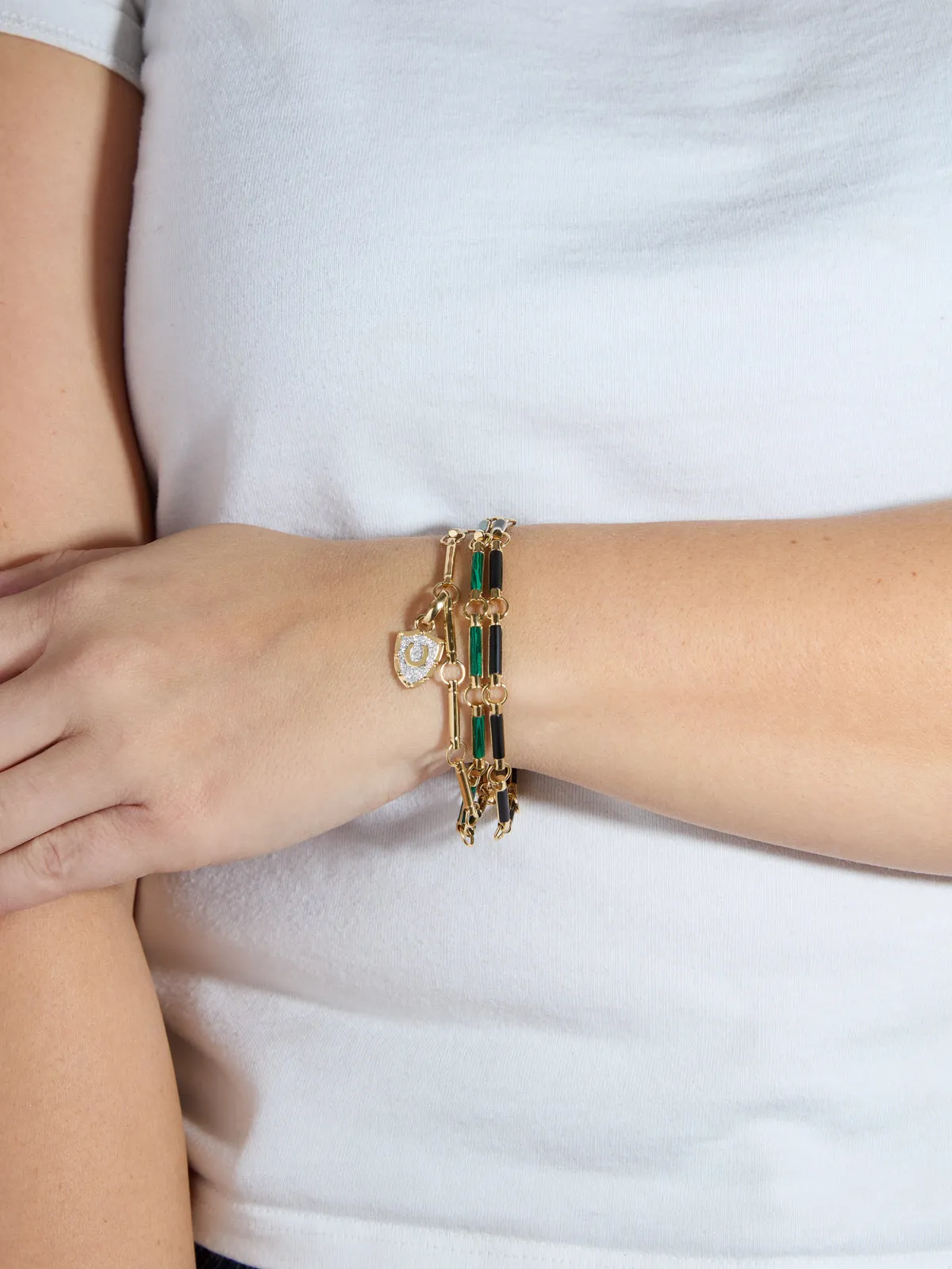 Yellow Gold Element Chain Bracelet sold by YLANG23 product image thumbnail 2