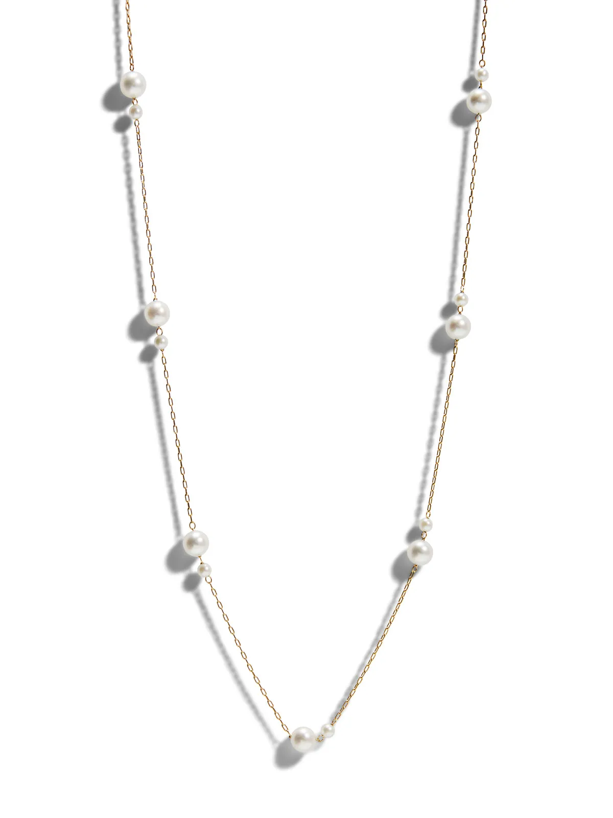 Kissing Pearl Yellow Gold Necklace sold by YLANG23