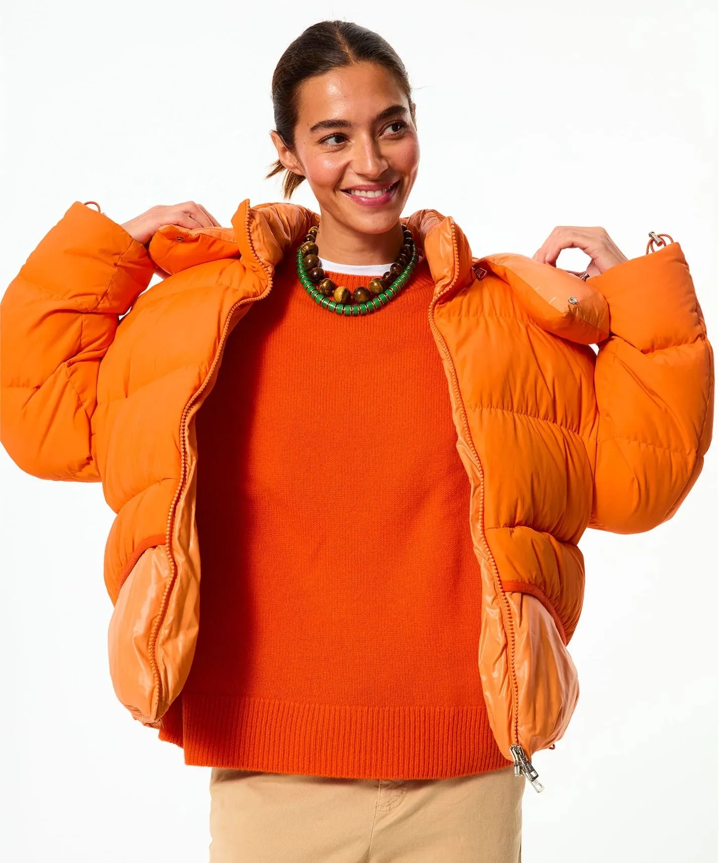 The Green Jade Stone Slice Necklace sold by YLANG23 product image thumbnail 2