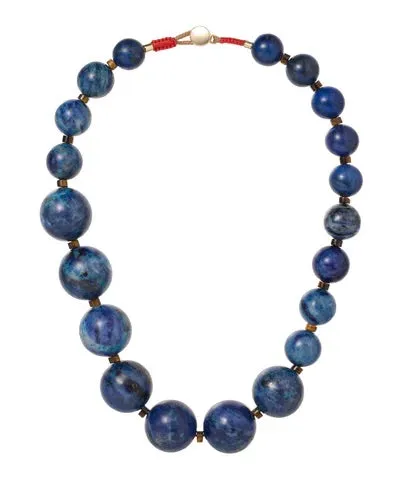 The Lapis Very Big Bead Necklace sold by YLANG23