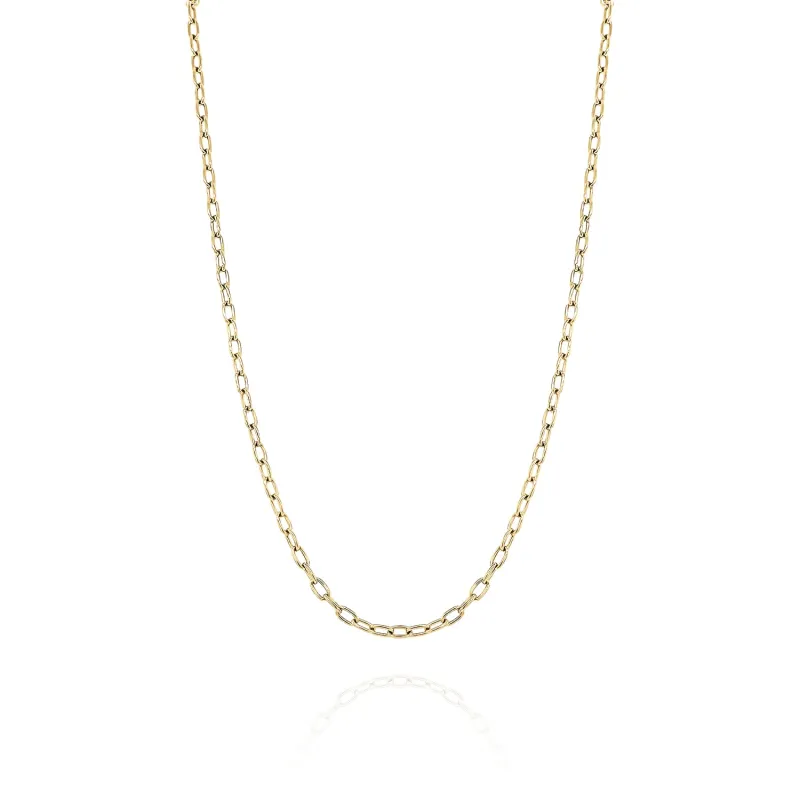 Oval Link Yellow Gold Necklace sold by YLANG23