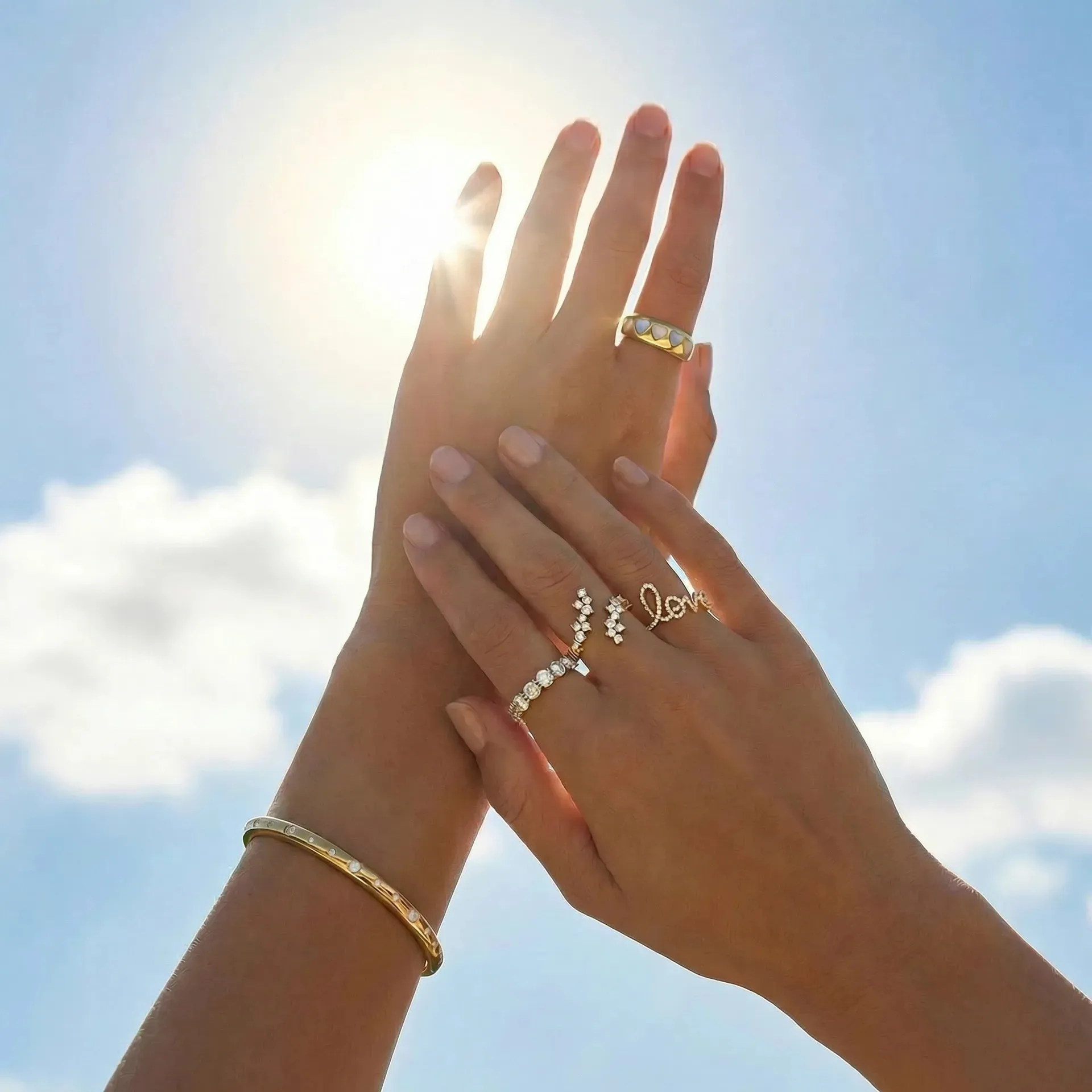 Opal Heart Yellow Gold Ring sold by YLANG23 product image thumbnail 3