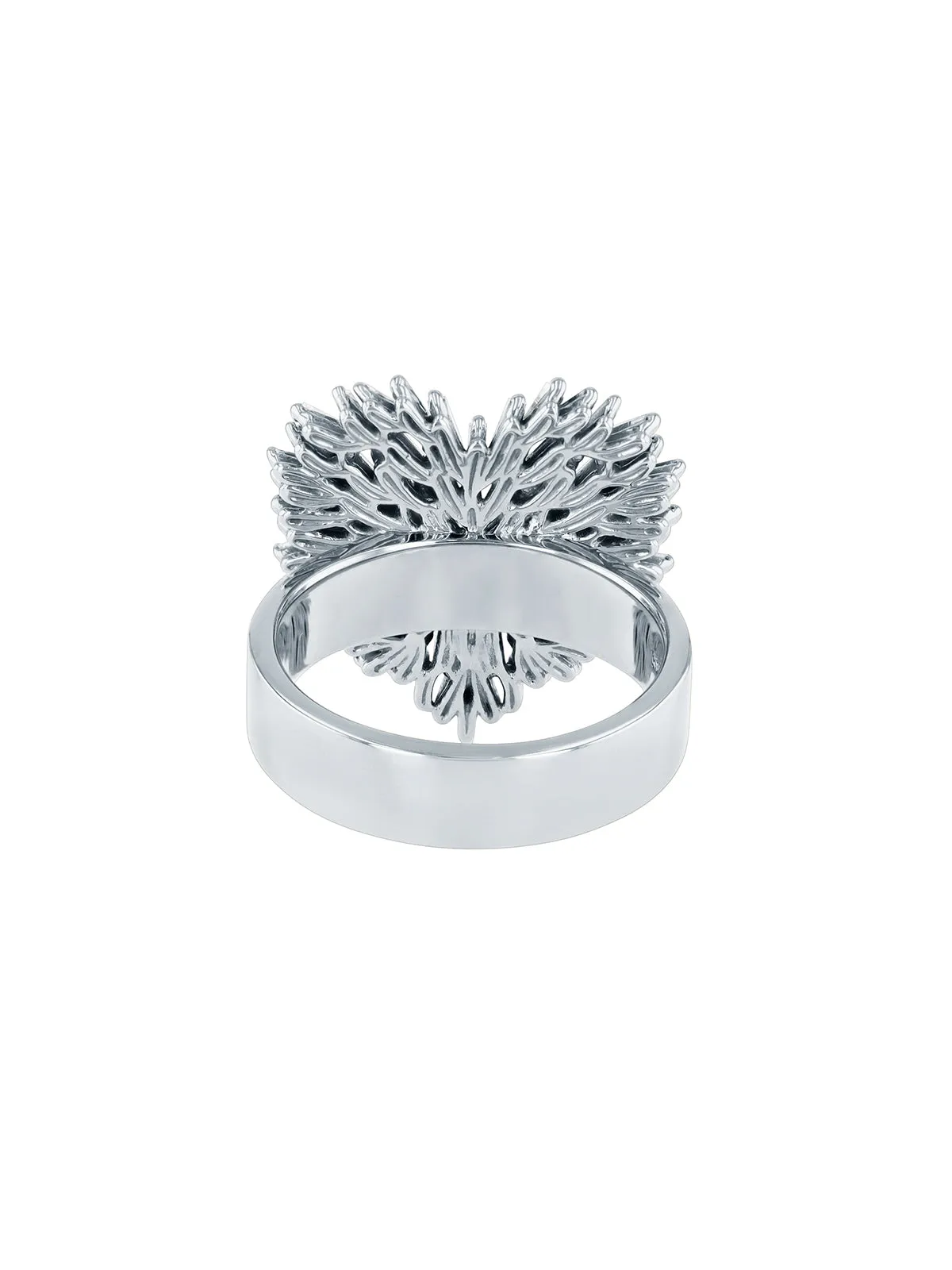 Diamond Baguette Medium Heart White Gold Ring sold by YLANG23 product image thumbnail 2