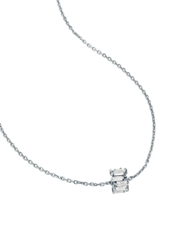 Infinite Diamond Rondelle White Gold Necklace sold by YLANG23