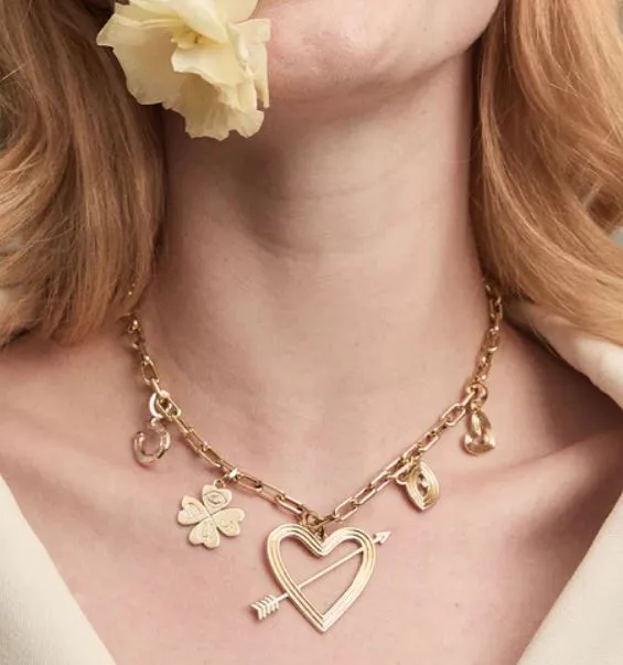 Good Luck Diamond Clover Hinged Yellow Gold Charm sold by YLANG23 product image thumbnail 2